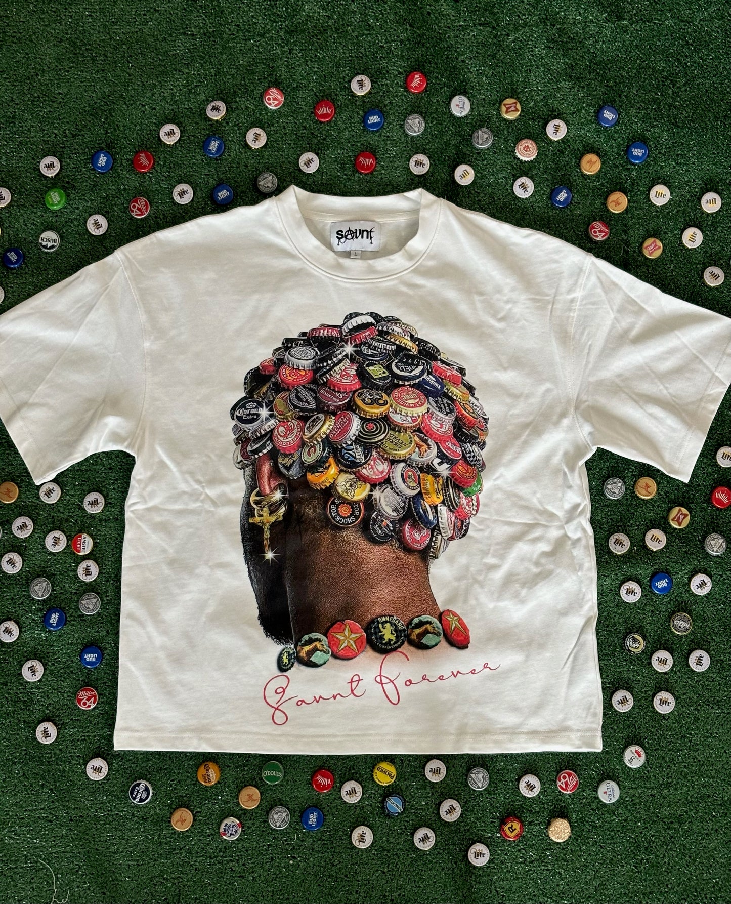 "BOTTLE CAPS" TEE